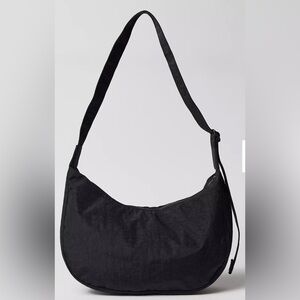 BAGGU Medium Nylon Crescent Bag - BLACK